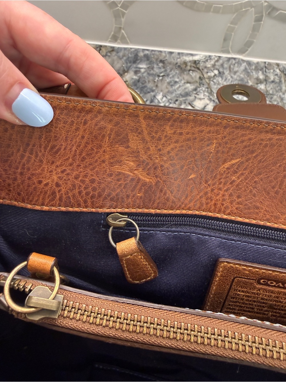 Vintage Coach Denim Patchwork Signature Y2K - Picture 8 of 16